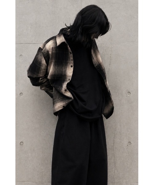 SHAKA WeAR(シャカウェア)の「【SHAKA WeAR/シャカウェア】フランネルオーバーシャツ Plaid Flannel Over shirt(シャツ/ブラウス・メンズ・ネイビー/ブラック系・X-LARGE)」の8枚目の写真