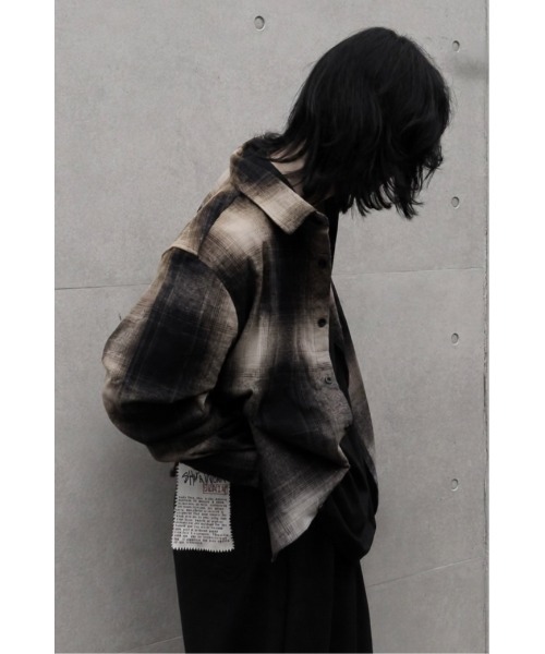 SHAKA WeAR(シャカウェア)の「【SHAKA WeAR/シャカウェア】フランネルオーバーシャツ Plaid Flannel Over shirt(シャツ/ブラウス・メンズ・ネイビー/ブラック系・X-LARGE)」の9枚目の写真