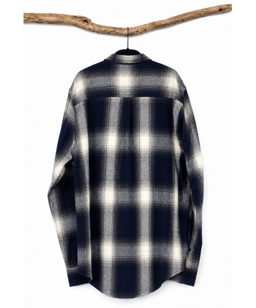 SHAKA WeAR(シャカウェア)の「【SHAKA WeAR/シャカウェア】フランネルオーバーシャツ Plaid Flannel Over shirt(シャツ/ブラウス・メンズ・ネイビー/ブラック系・X-LARGE)」の7枚目の写真