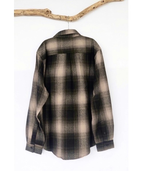SHAKA WeAR(シャカウェア)の「【SHAKA WeAR/シャカウェア】フランネルオーバーシャツ Plaid Flannel Over shirt(シャツ/ブラウス・メンズ・ネイビー/ブラック系・X-LARGE)」の12枚目の写真