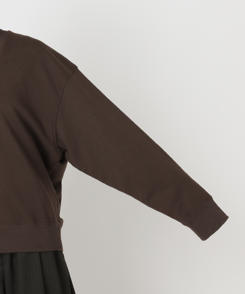 CITYSHOP(シティーショップ)の「《追加3》V-NECK スウェット(スウェット・レディース・ブラウン/グレー・FREE)」の3枚目の写真