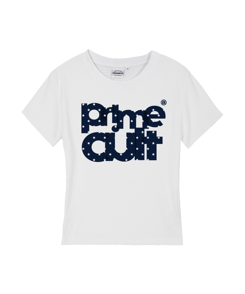 PRIMATE(プライメイト)の「STAR TAPE レディース スリムフィット半袖Tシャツ 3 COLORS(Tシャツ/カットソー・レディース・ホワイト/ブラック/カーキ・SMALL/MEDIUM)」の1枚目の写真