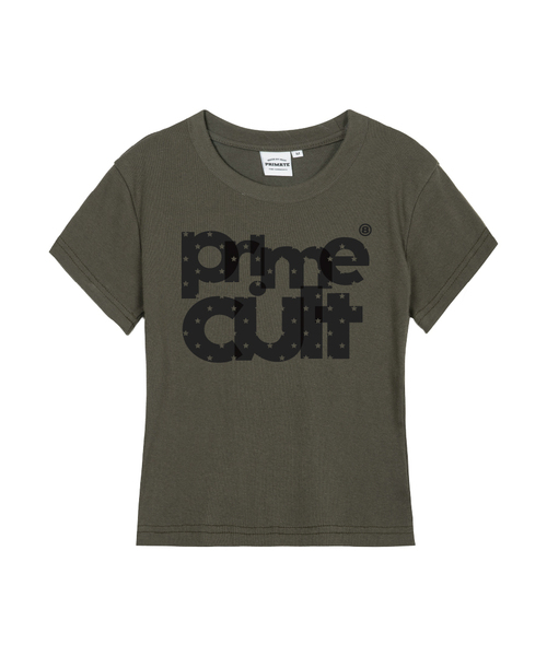 PRIMATE(プライメイト)の「STAR TAPE レディース スリムフィット半袖Tシャツ 3 COLORS(Tシャツ/カットソー・レディース・ホワイト/ブラック/カーキ・SMALL/MEDIUM)」の3枚目の写真