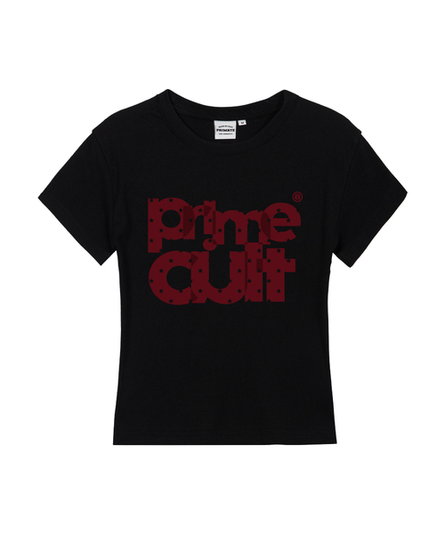 PRIMATE(プライメイト)の「STAR TAPE レディース スリムフィット半袖Tシャツ 3 COLORS(Tシャツ/カットソー・レディース・ホワイト/ブラック/カーキ・SMALL/MEDIUM)」の2枚目の写真