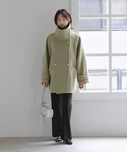 La TOTALITE(ラトータリテ)の「シャルムビーバーショートコート(その他アウター・レディース・サファリグリーン/ベージュ/ネイビー・38/36)」の10枚目の写真
