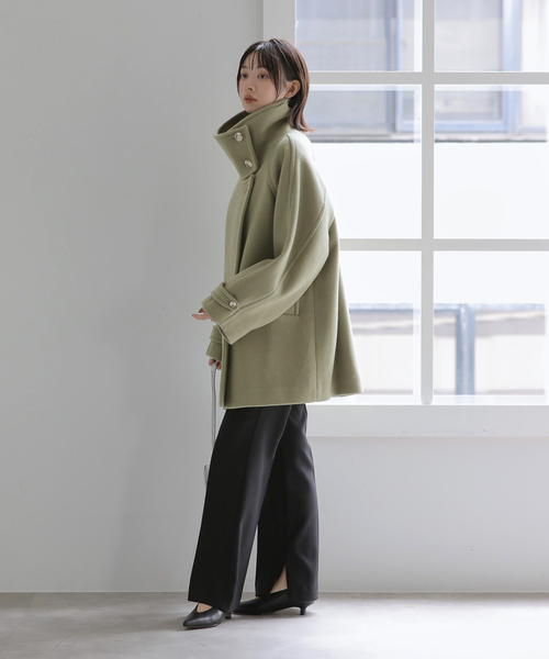 La TOTALITE(ラトータリテ)の「シャルムビーバーショートコート(その他アウター・レディース・サファリグリーン/ベージュ/ネイビー・38/36)」の12枚目の写真