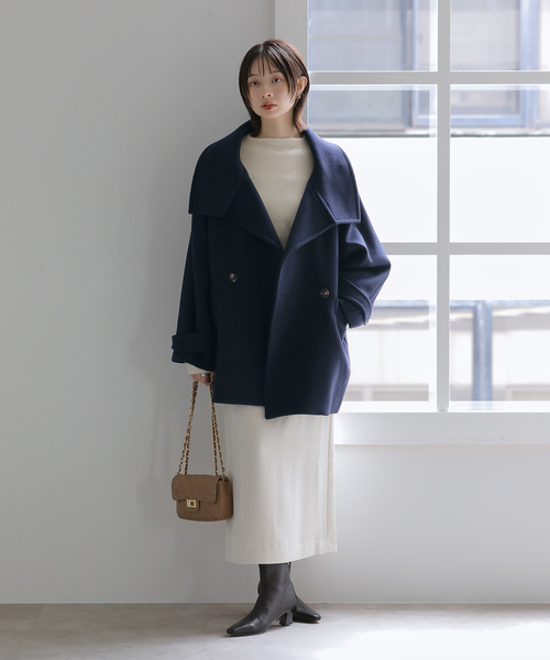 La TOTALITE(ラトータリテ)の「シャルムビーバーショートコート(その他アウター・レディース・サファリグリーン/ベージュ/ネイビー・38/36)」の16枚目の写真
