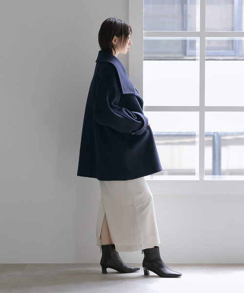 La TOTALITE(ラトータリテ)の「シャルムビーバーショートコート(その他アウター・レディース・サファリグリーン/ベージュ/ネイビー・38/36)」の17枚目の写真