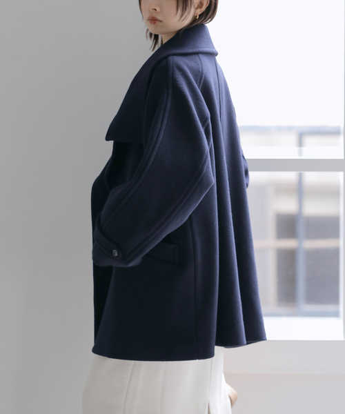 La TOTALITE(ラトータリテ)の「シャルムビーバーショートコート(その他アウター・レディース・サファリグリーン/ベージュ/ネイビー・38/36)」の22枚目の写真