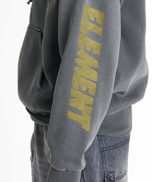 ELEMENT（エレメント）の「ELEMENT メンズ TIGER HOOD パーカー 【2026年秋冬モデル】/エレメントバック袖プリント裏起毛フーディー（パーカー・メンズ・ブラック系その他/ホワイト系その他/ネイビー・X-LARGE/LARGE/MEDIUM）」の13枚目の写真