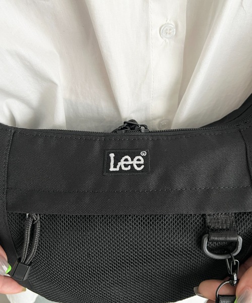 Lee(リー)の「Lee.撥水ポリエステル ラウンドショルダーバッグ.ミニショルダー(ショルダーバッグ・レディース・ブラック×グリーン/ブラック×ブラック/ブラック×ピンク/ブラック×パープル/ブラック×ホワイト・FREE)」の8枚目の写真
