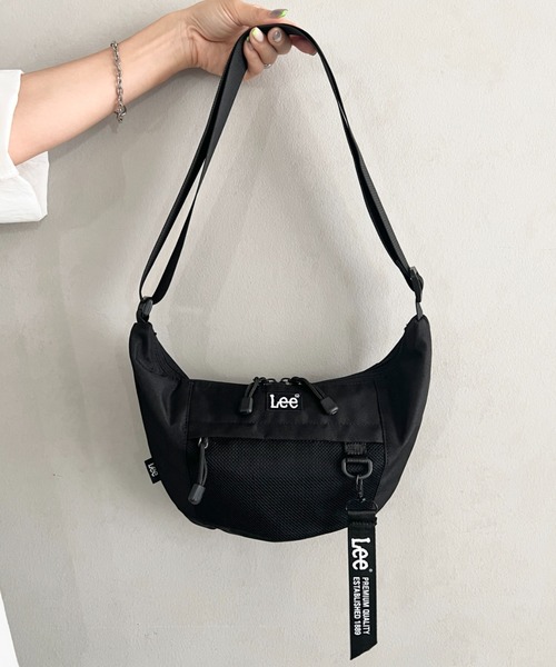 Lee(リー)の「Lee.撥水ポリエステル ラウンドショルダーバッグ.ミニショルダー(ショルダーバッグ・レディース・ブラック×グリーン/ブラック×ブラック/ブラック×ピンク/ブラック×パープル/ブラック×ホワイト・FREE)」の13枚目の写真