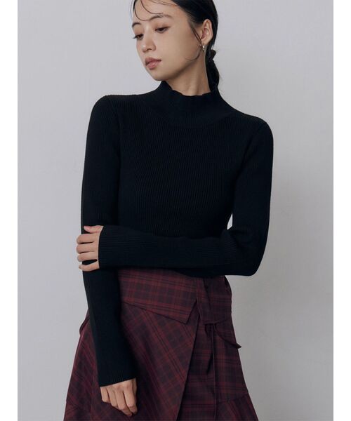 MURUA(ムルーア)の「ベーシックハイネックニット 秋服 冬服(ニット/セーター・レディース・ブラック/その他/ブルー・FREE)」の1枚目の写真
