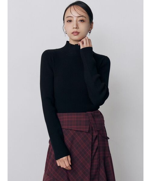 MURUA(ムルーア)の「ベーシックハイネックニット 秋服 冬服(ニット/セーター・レディース・ブラック/その他/ブルー・FREE)」の4枚目の写真