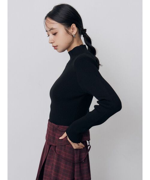 MURUA(ムルーア)の「ベーシックハイネックニット 秋服 冬服(ニット/セーター・レディース・ブラック/その他/ブルー・FREE)」の5枚目の写真