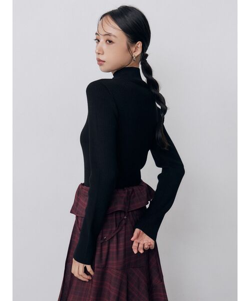 MURUA(ムルーア)の「ベーシックハイネックニット 秋服 冬服(ニット/セーター・レディース・ブラック/その他/ブルー・FREE)」の6枚目の写真