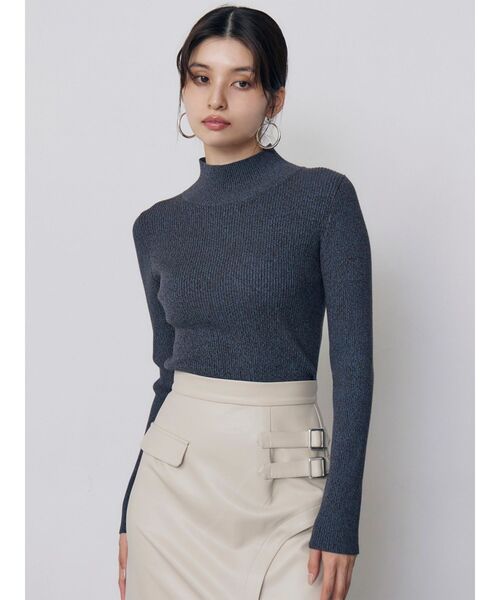 MURUA(ムルーア)の「ベーシックハイネックニット 秋服 冬服(ニット/セーター・レディース・ブラック/その他/ブルー・FREE)」の12枚目の写真