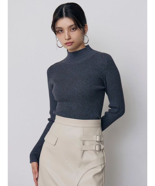 MURUA(ムルーア)の「ベーシックハイネックニット 秋服 冬服(ニット/セーター・レディース・ブラック/その他/ブルー・FREE)」の13枚目の写真