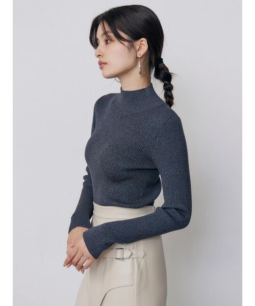 MURUA(ムルーア)の「ベーシックハイネックニット 秋服 冬服(ニット/セーター・レディース・ブラック/その他/ブルー・FREE)」の14枚目の写真
