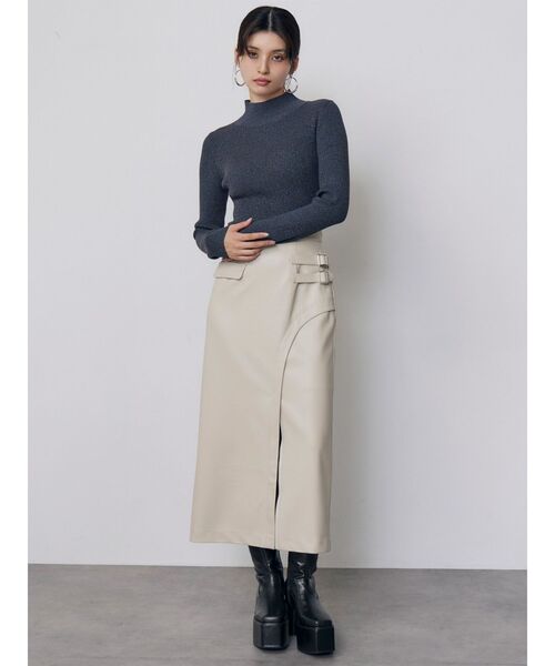 MURUA(ムルーア)の「ベーシックハイネックニット 秋服 冬服(ニット/セーター・レディース・ブラック/その他/ブルー・FREE)」の16枚目の写真