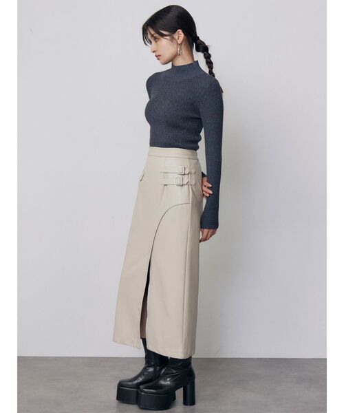 MURUA(ムルーア)の「ベーシックハイネックニット 秋服 冬服(ニット/セーター・レディース・ブラック/その他/ブルー・FREE)」の19枚目の写真