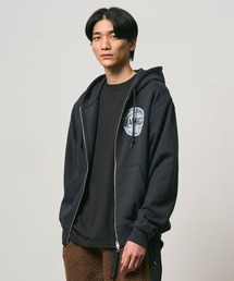 ICON ZIP HOODED SWEATSHIRT|アイコンジップフーデッドスウェットシャツ