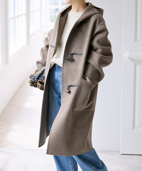 Spick & Span(スピックアンドスパン)の「ウールリバーダッフルコート(ダッフルコート・レディース・ブラック/ブラウン系その他・38/36)」の2枚目の写真