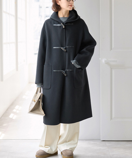 Spick & Span(スピックアンドスパン)の「ウールリバーダッフルコート(ダッフルコート・レディース・ブラック/ブラウン系その他・38/36)」の1枚目の写真