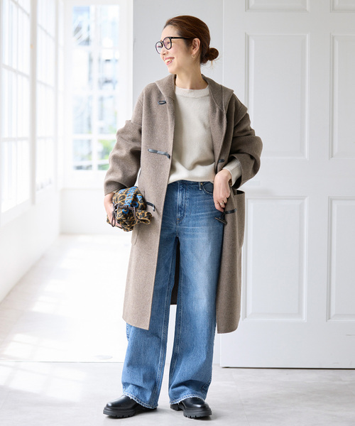 Spick & Span(スピックアンドスパン)の「ウールリバーダッフルコート(ダッフルコート・レディース・ブラック/ブラウン系その他・38/36)」の4枚目の写真