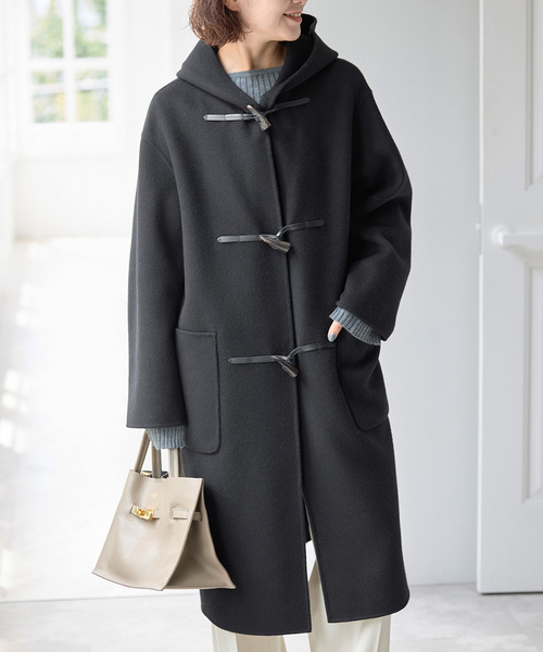Spick & Span(スピックアンドスパン)の「ウールリバーダッフルコート(ダッフルコート・レディース・ブラック/ブラウン系その他・38/36)」の6枚目の写真