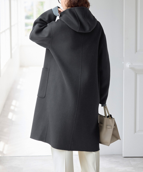 Spick & Span(スピックアンドスパン)の「ウールリバーダッフルコート(ダッフルコート・レディース・ブラック/ブラウン系その他・38/36)」の8枚目の写真