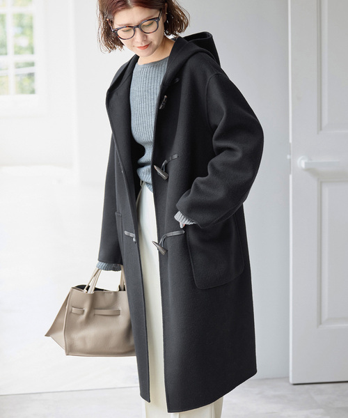 Spick & Span(スピックアンドスパン)の「ウールリバーダッフルコート(ダッフルコート・レディース・ブラック/ブラウン系その他・38/36)」の9枚目の写真