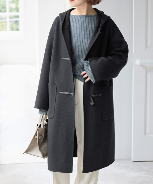 Spick & Span(スピックアンドスパン)の「ウールリバーダッフルコート(ダッフルコート・レディース・ブラック/ブラウン系その他・38/36)」の10枚目の写真
