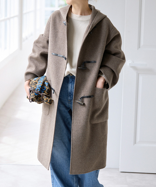 Spick & Span(スピックアンドスパン)の「ウールリバーダッフルコート(ダッフルコート・レディース・ブラック/ブラウン系その他・38/36)」の12枚目の写真