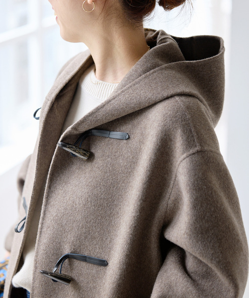 Spick & Span(スピックアンドスパン)の「ウールリバーダッフルコート(ダッフルコート・レディース・ブラック/ブラウン系その他・38/36)」の15枚目の写真