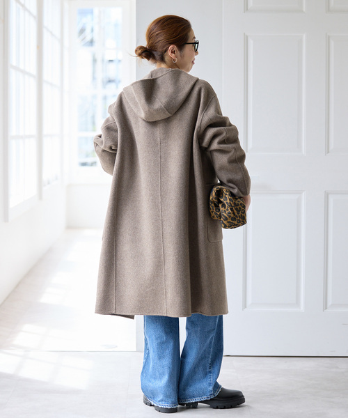 Spick & Span(スピックアンドスパン)の「ウールリバーダッフルコート(ダッフルコート・レディース・ブラック/ブラウン系その他・38/36)」の18枚目の写真