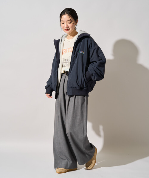 FREAK'S STORE(フリークスストア)の「限定展開 FREAK'S STORE OUTDOORS リバーシブル スタンドカラー ブルゾン(その他アウター・レディース・ネイビー/ブラック/チャコールグレー/ベージュ/オリーブ・フリ-)」の13枚目の写真