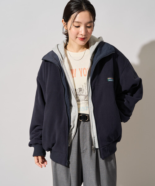 FREAK'S STORE(フリークスストア)の「限定展開 FREAK'S STORE OUTDOORS リバーシブル スタンドカラー ブルゾン(その他アウター・レディース・ネイビー/ブラック/チャコールグレー/ベージュ/オリーブ・フリ-)」の16枚目の写真