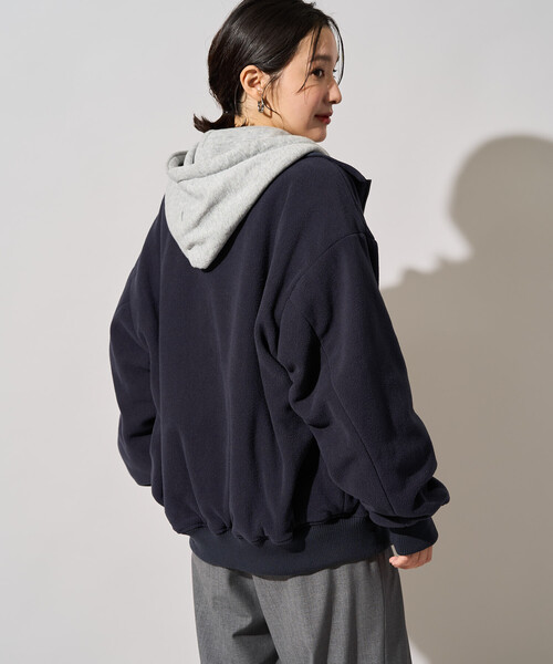 FREAK'S STORE(フリークスストア)の「限定展開 FREAK'S STORE OUTDOORS リバーシブル スタンドカラー ブルゾン(その他アウター・レディース・ネイビー/ブラック/チャコールグレー/ベージュ/オリーブ・フリ-)」の17枚目の写真
