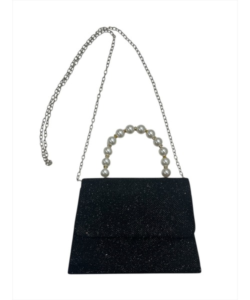 WILLSELECTION（ウィルセレクション）の「ラメパールハンドバッグ（ショルダーバッグ・レディース・シルバー/ゴールド/ブラック・FREE）」の9枚目の写真