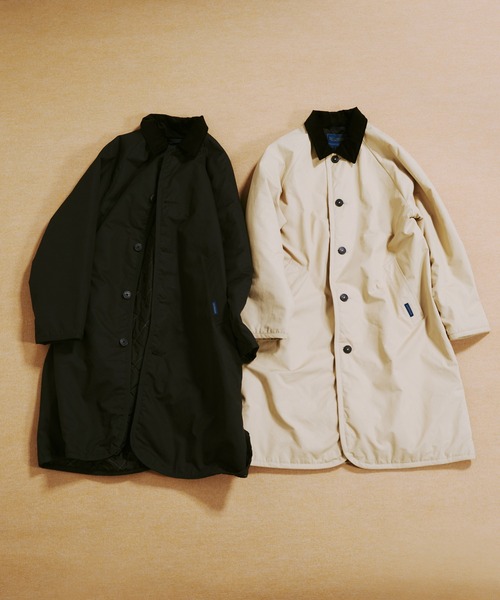 LAVENHAM（ラベンハム）の「【LAVENHAM for ADAM ET ROPE'】別注 CHANTRY（ナイロンジャケット・レディース・ベージュ/ブラック・FREE）」の5枚目の写真