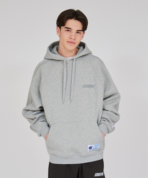 Champion（チャンピオン）の「【Champion/チャンピオン】メンズ アクションスタイル フーデッドスウェットシャツ（パーカー・メンズ・バーガンディー/ネイビー/ブラック/グレー・X-LARGE/MEDIUM/LARGE）」の3枚目の写真