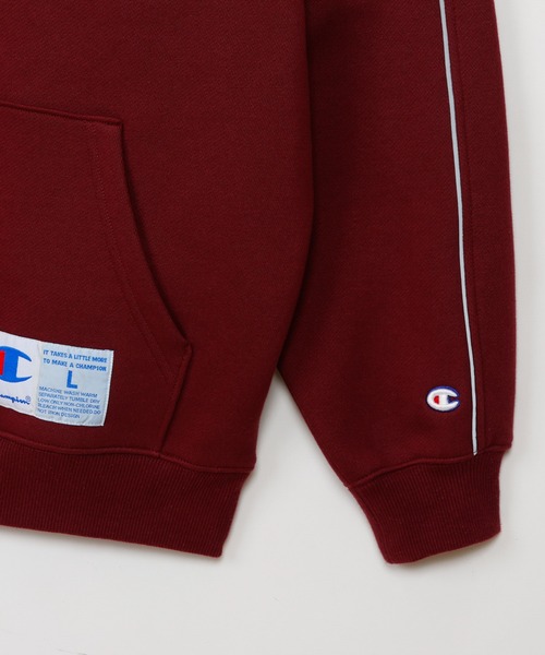 Champion（チャンピオン）の「【Champion/チャンピオン】メンズ アクションスタイル フーデッドスウェットシャツ（パーカー・メンズ・バーガンディー/ネイビー/ブラック/グレー・X-LARGE/MEDIUM/LARGE）」の16枚目の写真