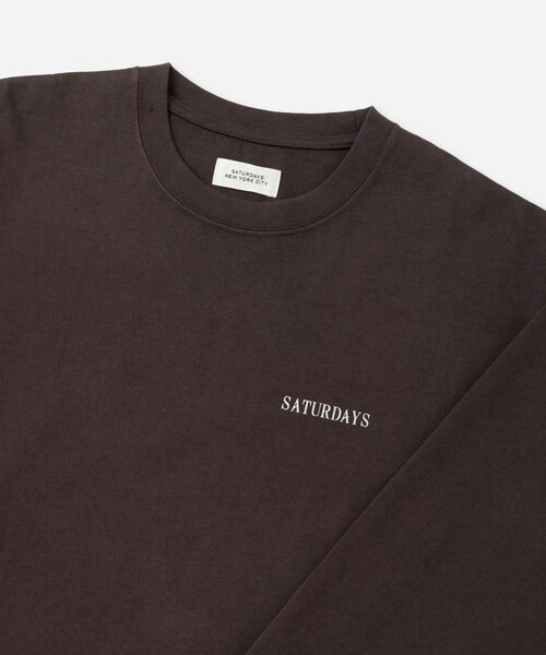 Saturdays NYC(サタデーズ ニューヨークシティ )の「Max Weight Vintage Sport LS T-Shirt(Tシャツ/カットソー・メンズ・ダークブラウン/チャコールグレー/ライトグレー・M/L/S/XL)」の14枚目の写真