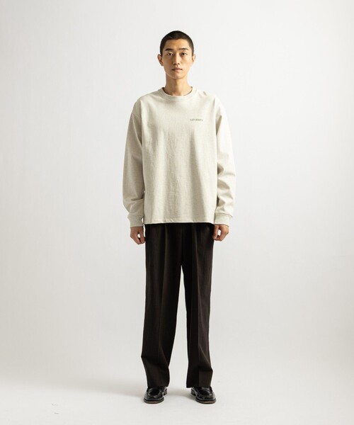 Saturdays NYC(サタデーズ ニューヨークシティ )の「Max Weight Vintage Sport LS T-Shirt(Tシャツ/カットソー・メンズ・ダークブラウン/チャコールグレー/ライトグレー・M/L/S/XL)」の7枚目の写真