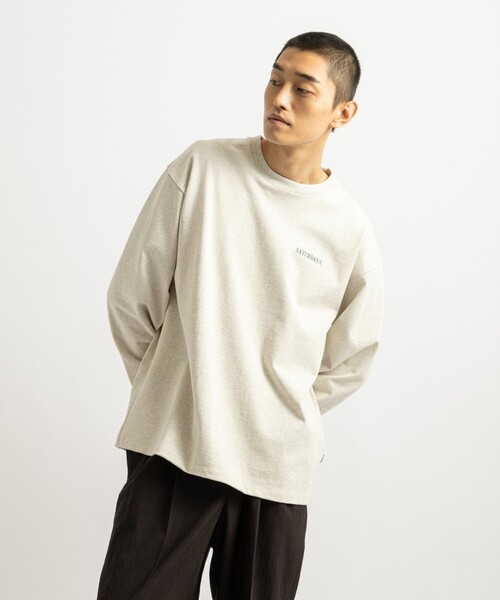 Saturdays NYC(サタデーズ ニューヨークシティ )の「Max Weight Vintage Sport LS T-Shirt(Tシャツ/カットソー・メンズ・ダークブラウン/チャコールグレー/ライトグレー・M/L/S/XL)」の5枚目の写真