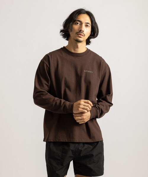 Saturdays NYC(サタデーズ ニューヨークシティ )の「Max Weight Vintage Sport LS T-Shirt(Tシャツ/カットソー・メンズ・ダークブラウン/チャコールグレー/ライトグレー・M/L/S/XL)」の6枚目の写真