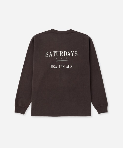 Saturdays NYC(サタデーズ ニューヨークシティ )の「Max Weight Vintage Sport LS T-Shirt(Tシャツ/カットソー・メンズ・ダークブラウン/チャコールグレー/ライトグレー・M/L/S/XL)」の20枚目の写真