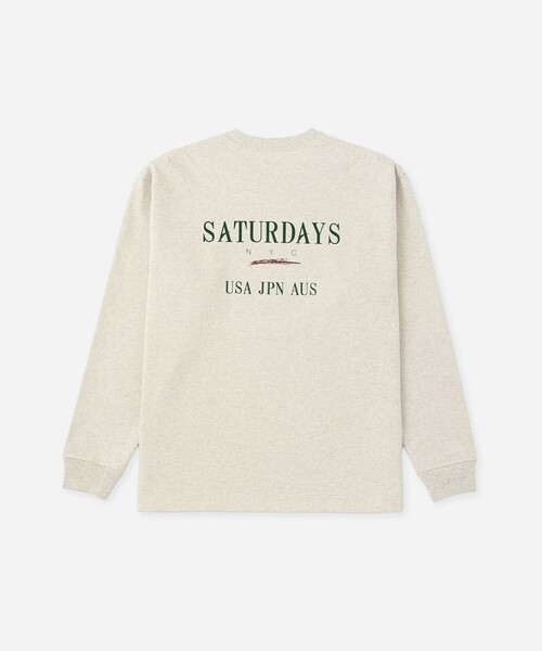 Saturdays NYC(サタデーズ ニューヨークシティ )の「Max Weight Vintage Sport LS T-Shirt(Tシャツ/カットソー・メンズ・ダークブラウン/チャコールグレー/ライトグレー・M/L/S/XL)」の21枚目の写真