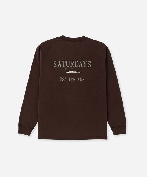 Saturdays NYC(サタデーズ ニューヨークシティ )の「Max Weight Vintage Sport LS T-Shirt(Tシャツ/カットソー・メンズ・ダークブラウン/チャコールグレー/ライトグレー・M/L/S/XL)」の22枚目の写真